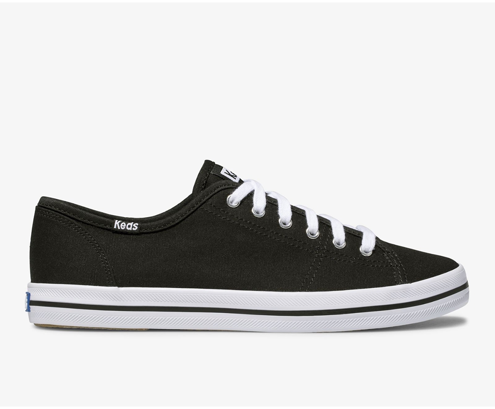 Πανινα Παπουτσια Γυναικεια - Keds Washable Kickstart - Μαυρα - XPIZG0328